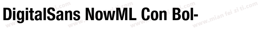 DigitalSans NowML Con Bol字体转换